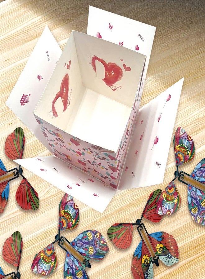 MOAXMOA Birthday Explosion Gift Box, Explosion Box with Flying Butterflies, DIY Exploding Surprise Gift, Flying Butterfly Surprise Gift Box for Birthdays, Wedding, Mother's Day, Anniversaries - Image 5